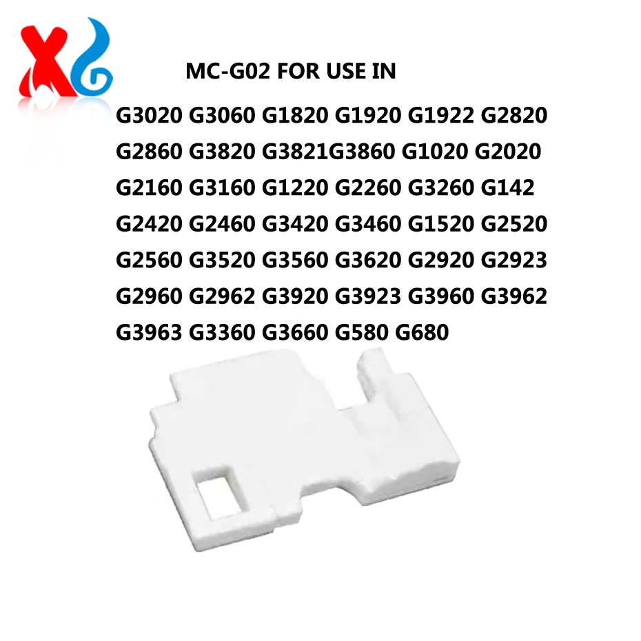 30PCS MC-G02 Waste Ink Tank Sponge For CANON G1020 G2020 G3020 G3060 G1220 G1820 G2260 G3260 G2420 G580 G680 G3360 G3560 G142