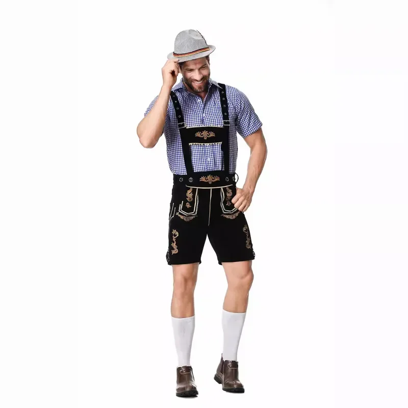 German Oktoberfest Costumes Suits Traditional German Men Bavarian Beer Outfits Cosplay Halloween Carnival Festival Party Clothes