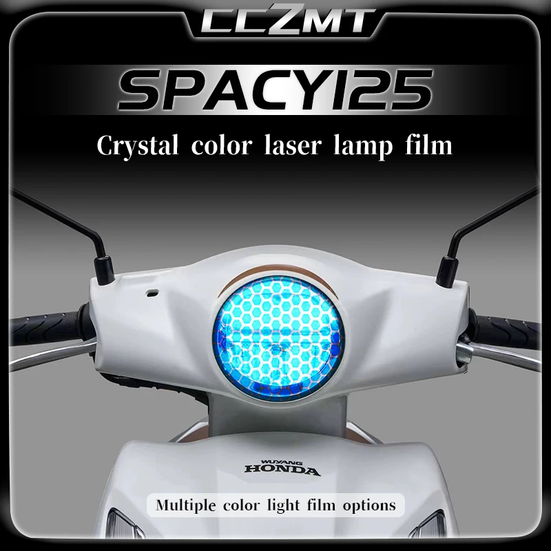 

For HONDA SPACY125 Spacy 125 2024 Motorcycle Honeycomb laser sticker headlight and taillight film protective film accessories