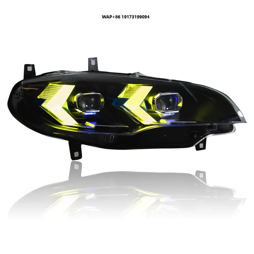 

Car Headlights for E71 LED Headlight Projector Lens 2007-2014 DRL Running Turn Signal Angel Auto Accessories