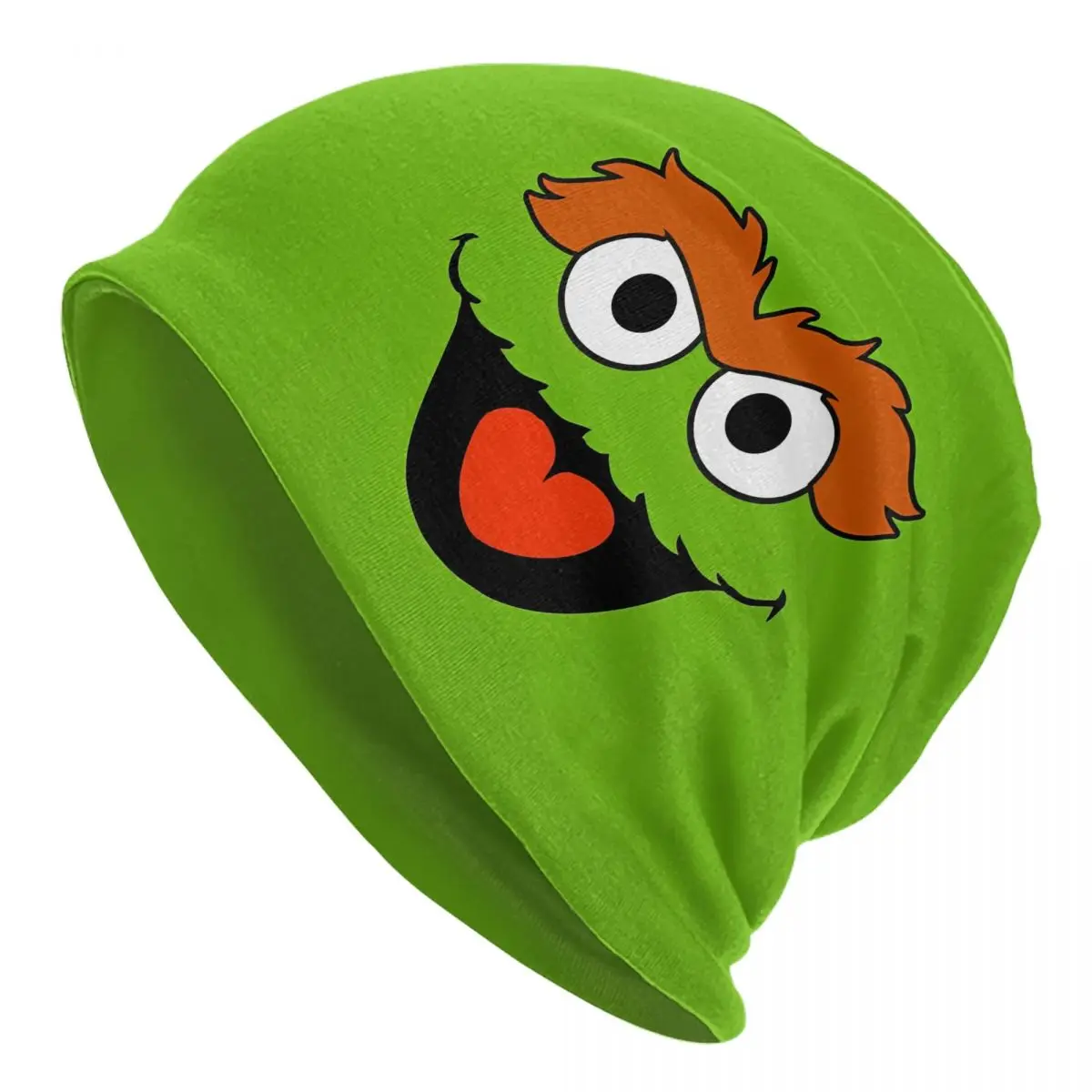 

Cartoon Sesame Street Cookie Monster Skullies Beanies Hat Anime Casual Unisex Street Caps Warm Head Wrap Bonnet Hat