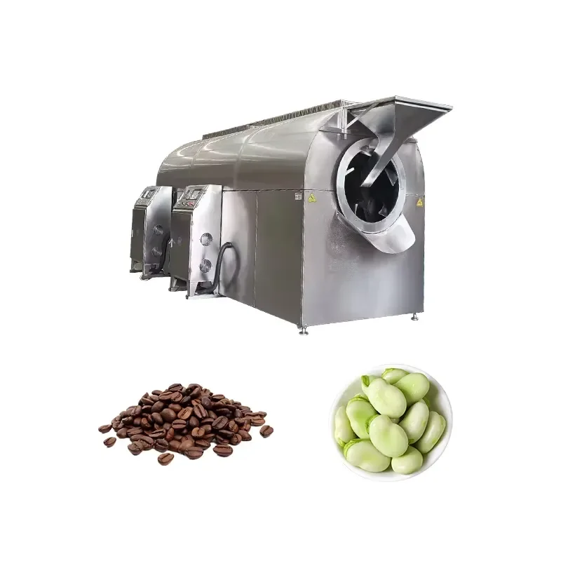 2026 High Quality Electric Chestnuts Roaster Machine Commercial Drum Rotary Peanut Roasting Machine Rapeseed Roasting Machine