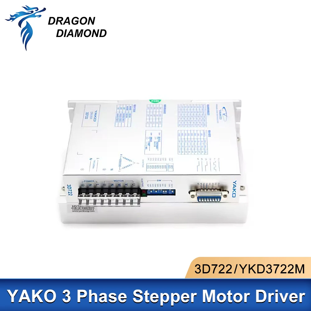 

YAKO 3Phase AC Stepper Driver YKD3722M 7A For Co2 Laser Cutting and Engraving Machine