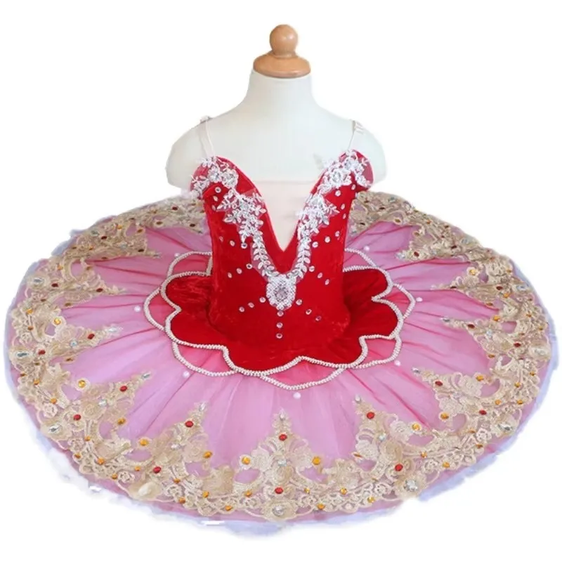 tutu-de-ballet-professionnel-rouge-en-dentelle-pour-enfant-fille-et-femme-robe-de-brev-paillettes-crepe-lac