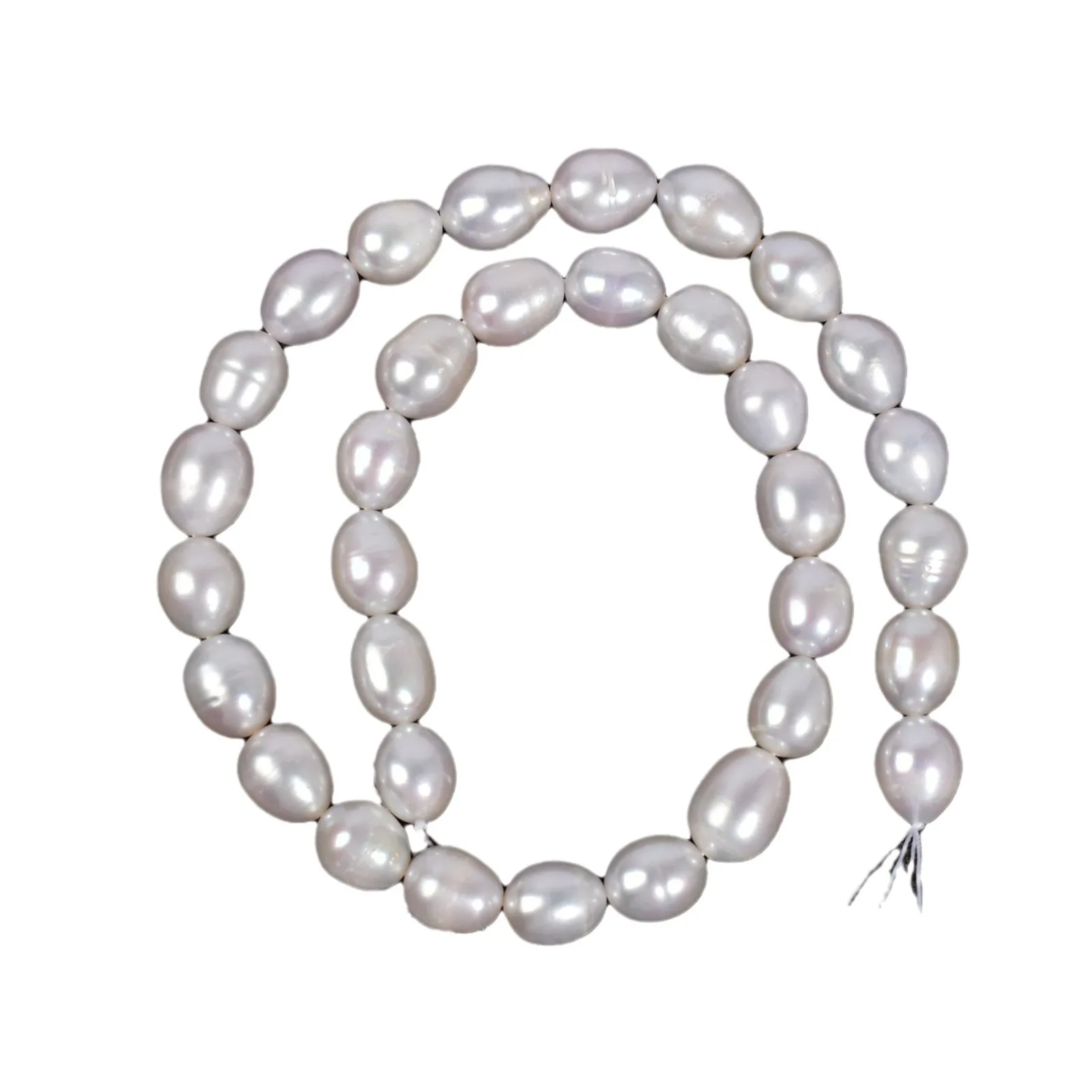 Natural Freshwater Pearl Beads 10-11MM Big Rice Handmade DIY Stringing Materials Semi-Finished Raw Materials Accessories Jewelry