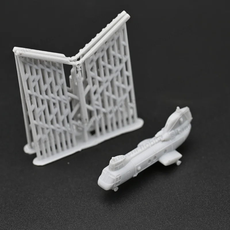 5Sets Resin CH-46 Sea Knight Helicopter 1/2000 700 400 350 200 Scale Miniature Shipborne Aircraft Open Wing for Model Ship Kits