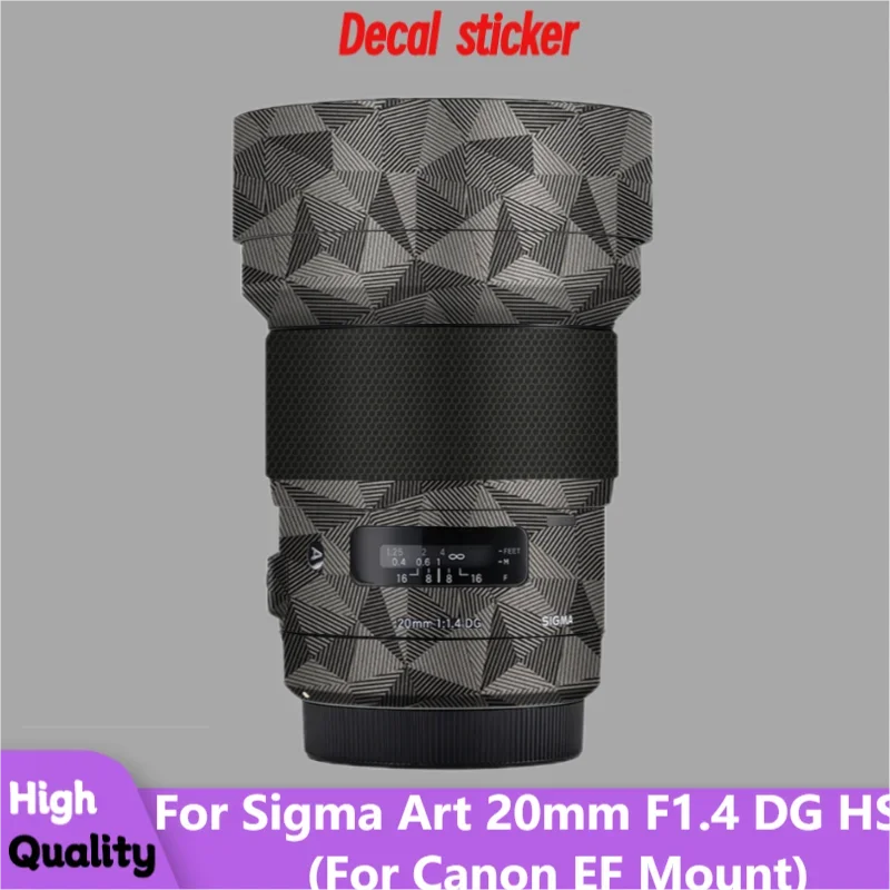

Для Sigma Art 20 мм F1.4 DG HSM для Canon EF Mount наклейка на рассеиватель Защитная пленка для защиты от царапин защитное покрытие 20F1.4