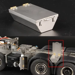 Metalowa skrzynka narzędziowa błotnika do 1/14 Tamiya RC Truck Scania BENZ VOLVO MAN Diy Parts