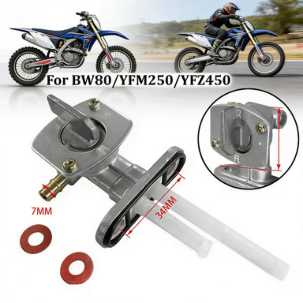 1 Set Gas Fuel Petcock Valve Swith Tap For YAMAHA PW80/TTR125/BW80/YFM250/YFZ450  Wear-Resistant Motorcycle Parts view 4