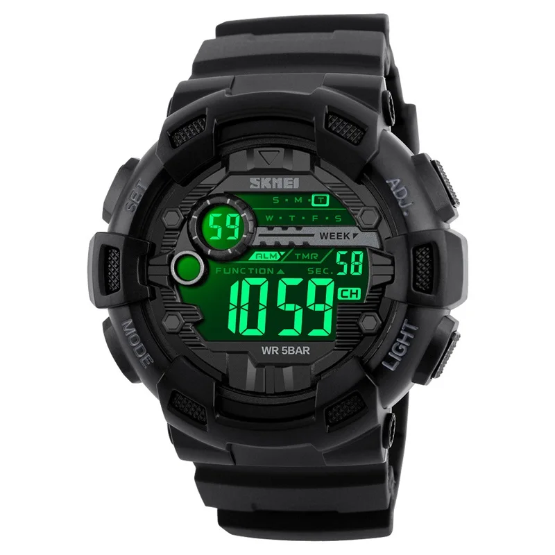 Men Multifunction Outdoor Sport Wrist Watches Fashion Waterproof Led Display Electronic Digital Watch for Boys