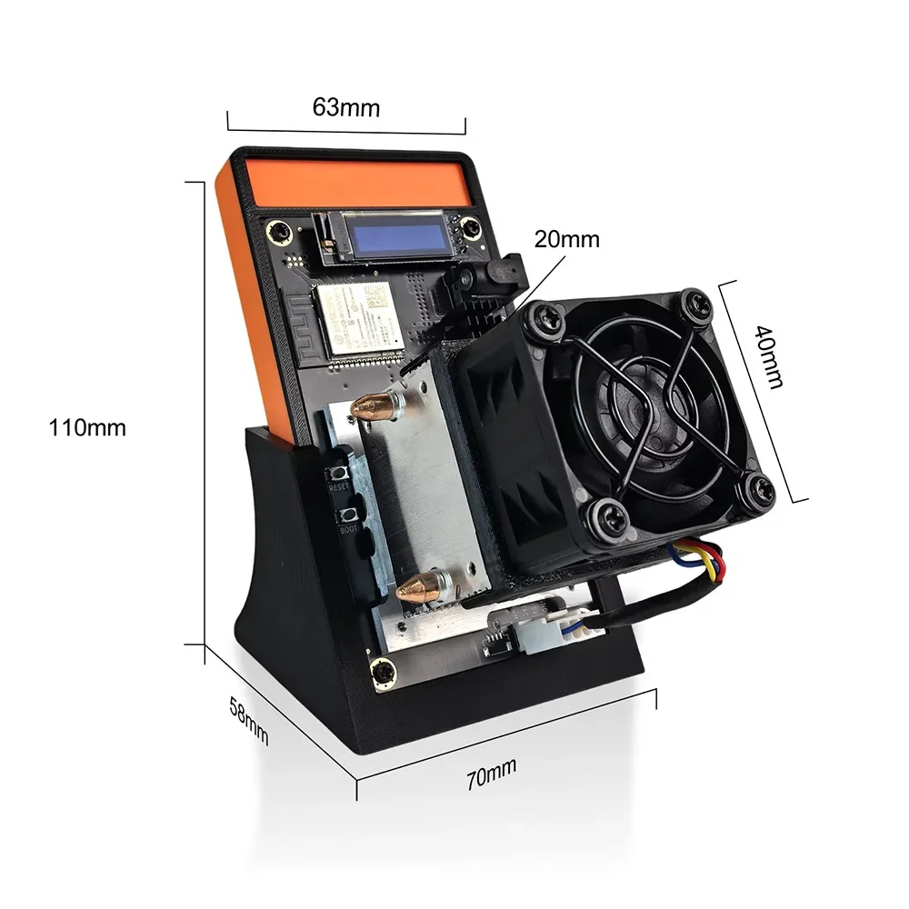 Minerfixes Bitaxe Gamma 602 Actualizado 1.7~1.8TH/s, Minerador de Bitcoin, SHA256 ASIC, 35W, Ultra Bajo Consumo, Silencioso, Máquina de Minería Individual