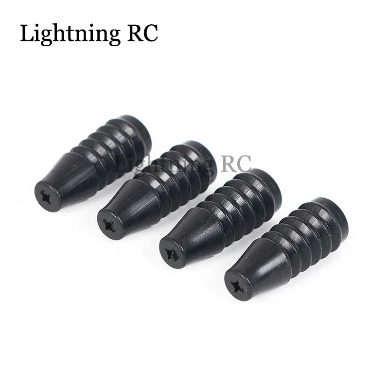 4 pcs Rubber Super Scale Shock Boot Dust Cover for 1/8 RC Short-Course Truck HONGNOR X3E Kyosho TRX4 46 HOBAO 8SC MT HPI TEAM C