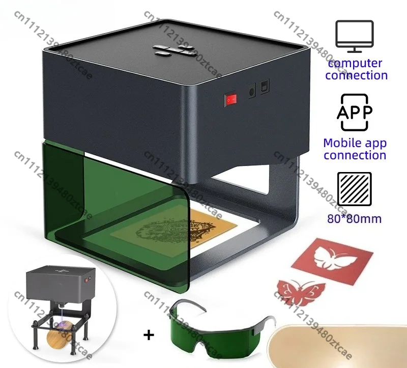 Mini Portable Bluetooth Laser Engraving MachineMarker For Leather Wood Plastic Paper Coated Tag Logo Engraver