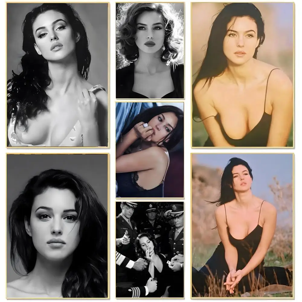 Actress Performer Monica Bellucci Poster Living Room Bedroom Decorative Print Unframed Decor