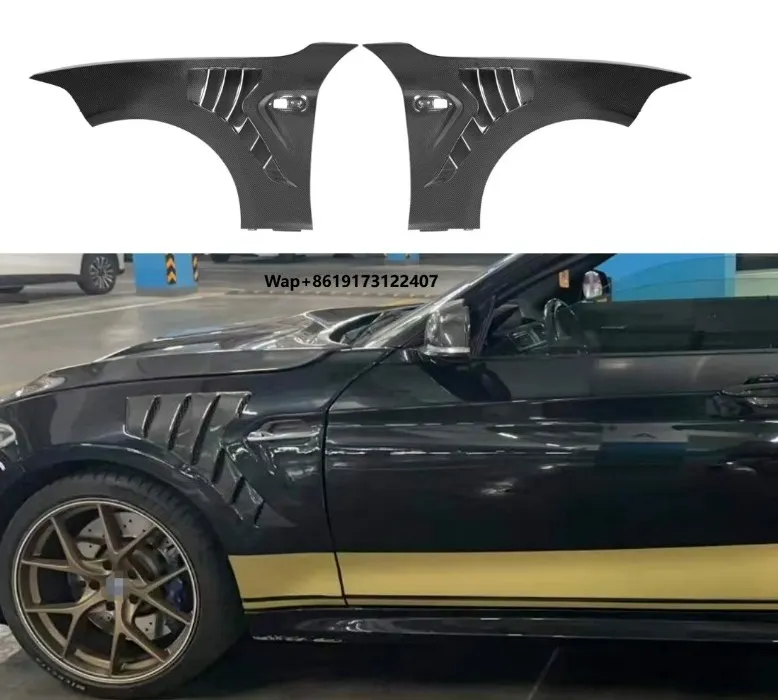 

Комплекты обвесов из сухого карбона F87 для M2 M2C F87 2015-2019: передние крылья с отверстиями, аксессуары для автомобиля