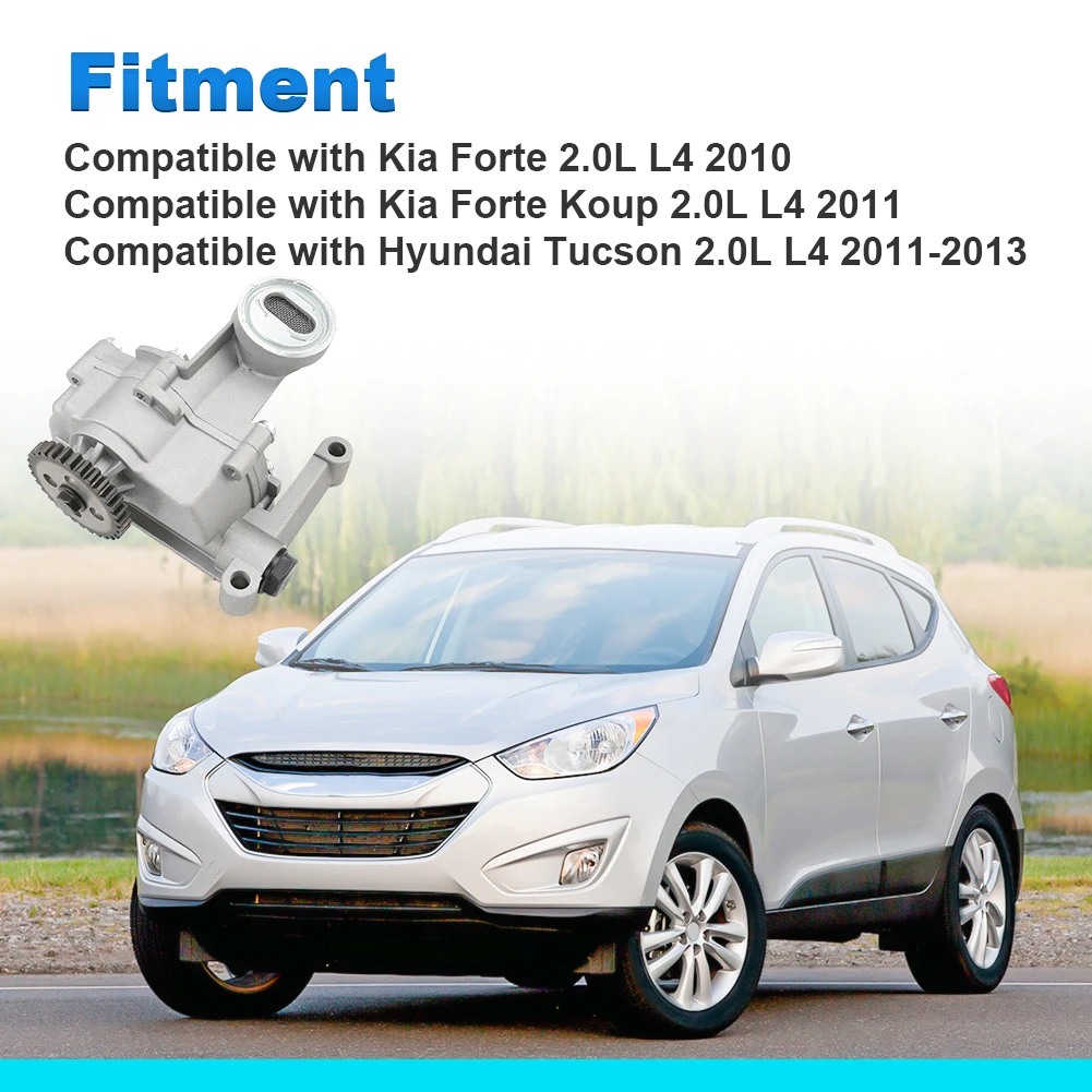 

Масляный насос двигателя FISHBERG для Kia Forte 2010 Forte Koup 2011 для Hyundai Forte Koup 2011-2013 2.0L L4 для 213102G011 213102G010