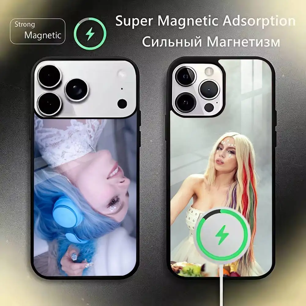POP Singer A-Ava Max Salt Phone Case For iPhone18,17,16,15,14,13,12Plus,Pro,Max Magnetic with Wireless Charging