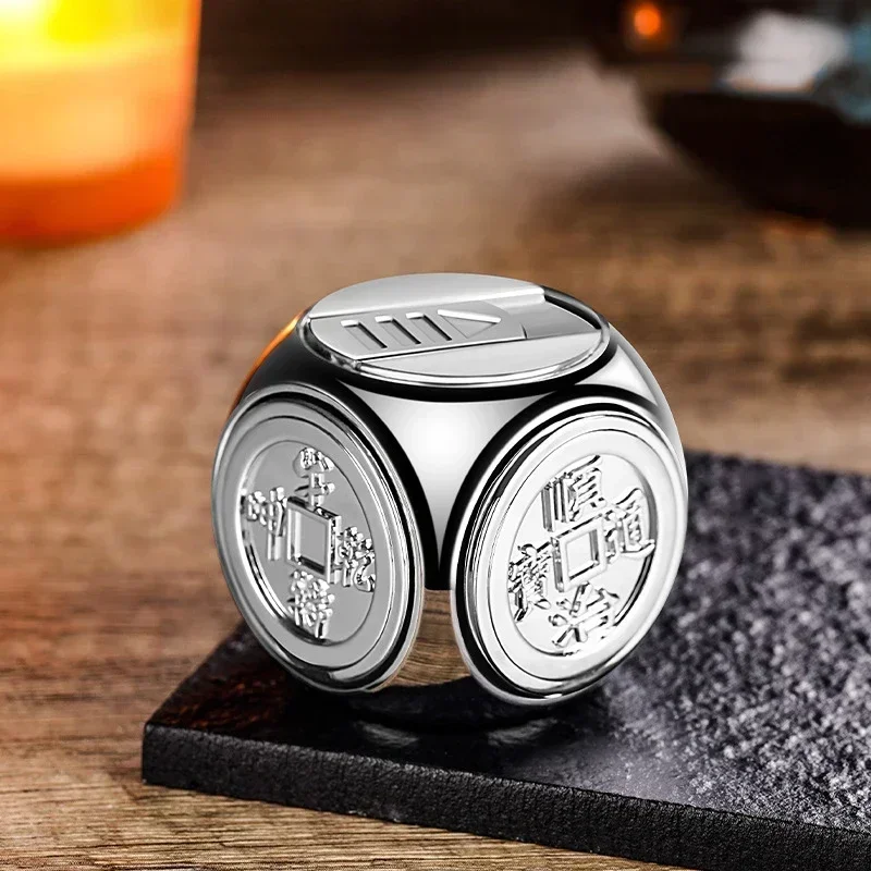 

New Four sided Rotating Gyroscope Decompression Dice Direct Charge Inflatable Lighter