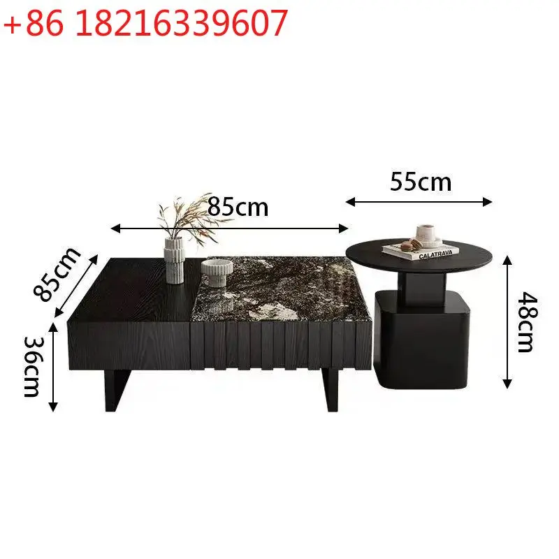 YAO minimalist square diamond platinum household light luxury high and low combination high-end Italian simplicity
