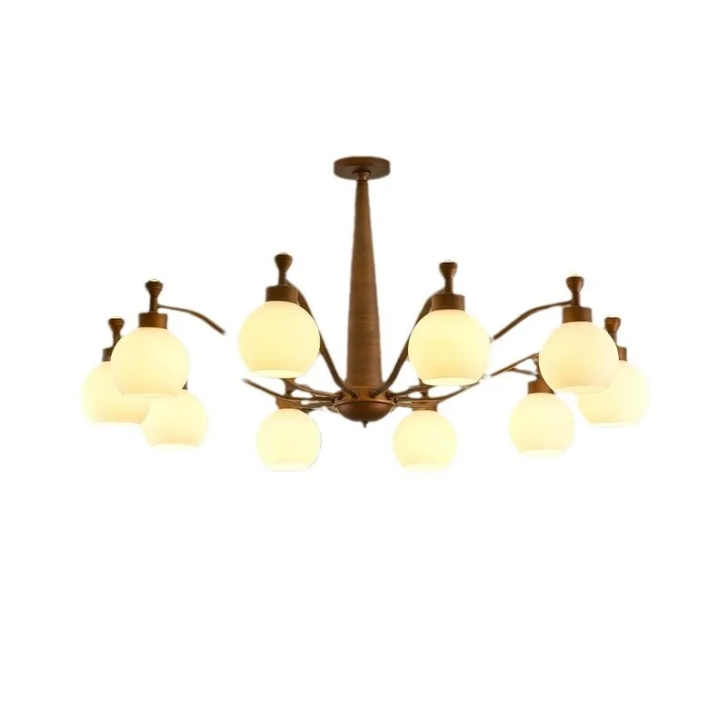 

Medieval French persimmon bedroom chandelier, master bedroom 2025 new advanced sense wabi sansi wind retro living room cha