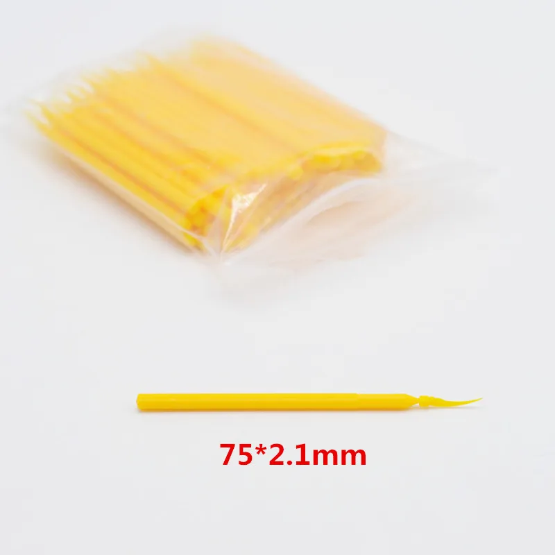 100 قطعة/الحقيبة فجوة الأسنان أسافين المتاح مقبض طويل أسافين الأسنان ماتريس عبوة أسافين أدوات مواد طب الأسنان #4