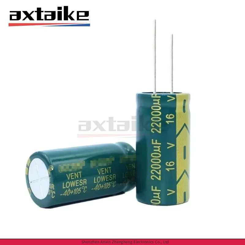 5PCS 22000UF 16V 16V22000UF 18*40MM High Frequency Low ESR Aluminum Electrolytic Capacitor DIP