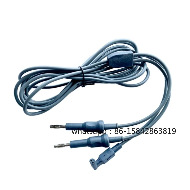 Karl Storz Compatible Resectoscope Bipolar ESU High Frequency Cord HF Cable Banana 4.0mm for Erbe, Valleylab, Petas, Conmed