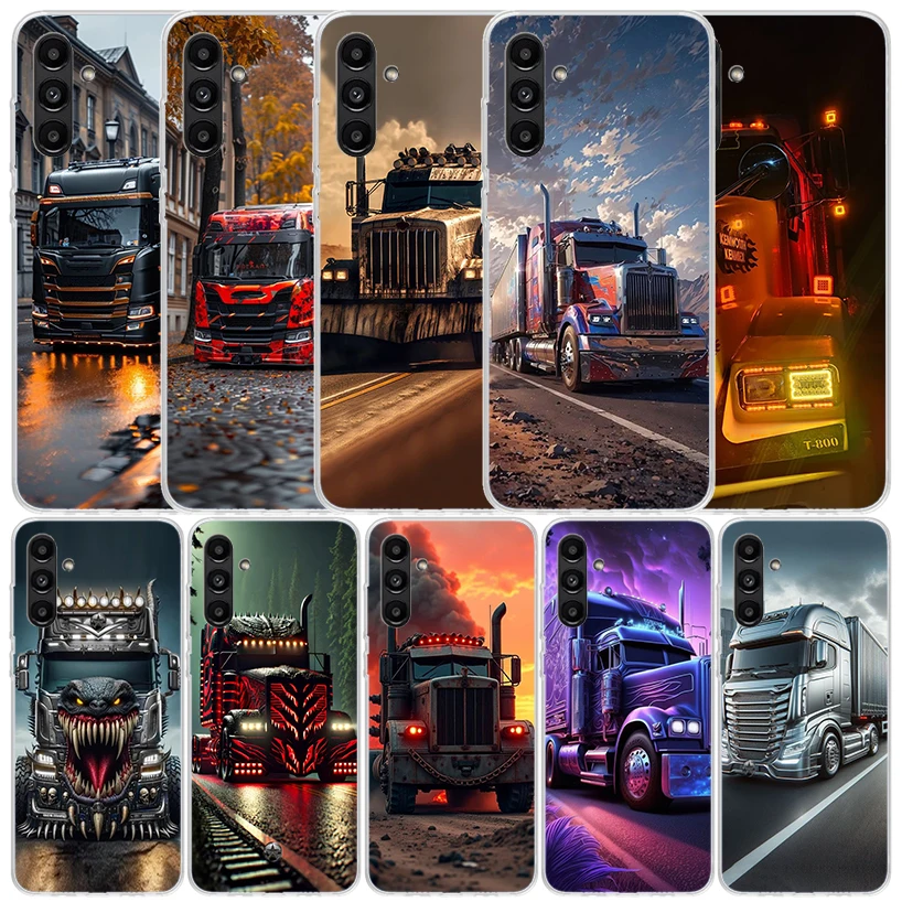 Trucks SA-AB Cover for Samsung Galaxy A17 A37 A57 A16 A26 A36 A56 A15 A14 A55 Phone Case A13 A53 A25 A35 A24 A34 A23 A33 Galaxy