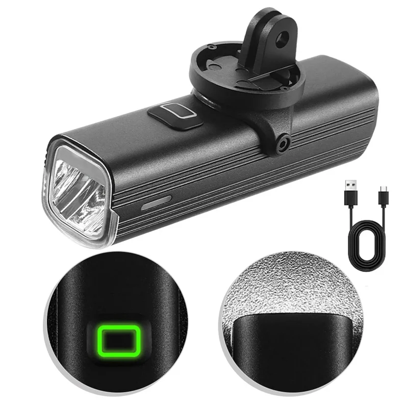 A52T USB Rechargeable 1200 Lumen Brightness Bike Light For Night Riding Waterproof Aluminum Alloy Design