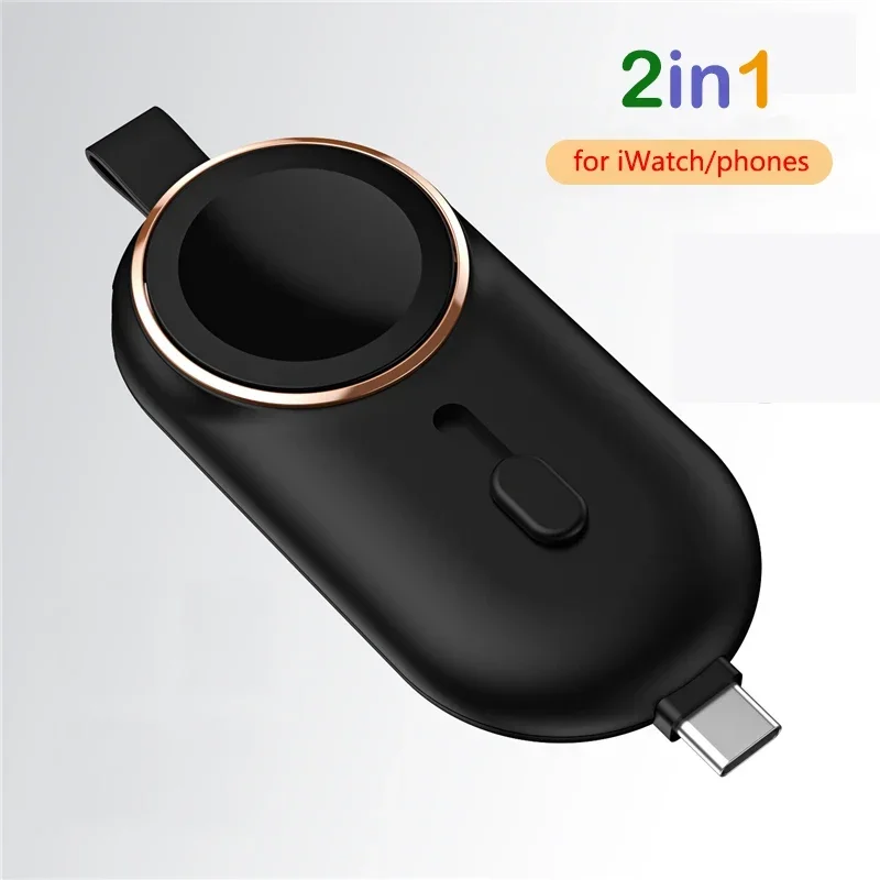 Mini Power Bank 2000mAh Magnetic Wireless Charger for Apple Watch 8 7 6 iPhone 14 12 13 mini External Battery Charger Powerbank