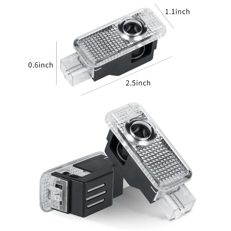 2PC Led HD Car Door Welcome Lights Projector Lamps For Audi A3  8P 8V A6 C7 A5 Q5 B7 B6 B9 SLINE QUTTRO RS Q3 Q7 S3 S4 S5 S6 S8
