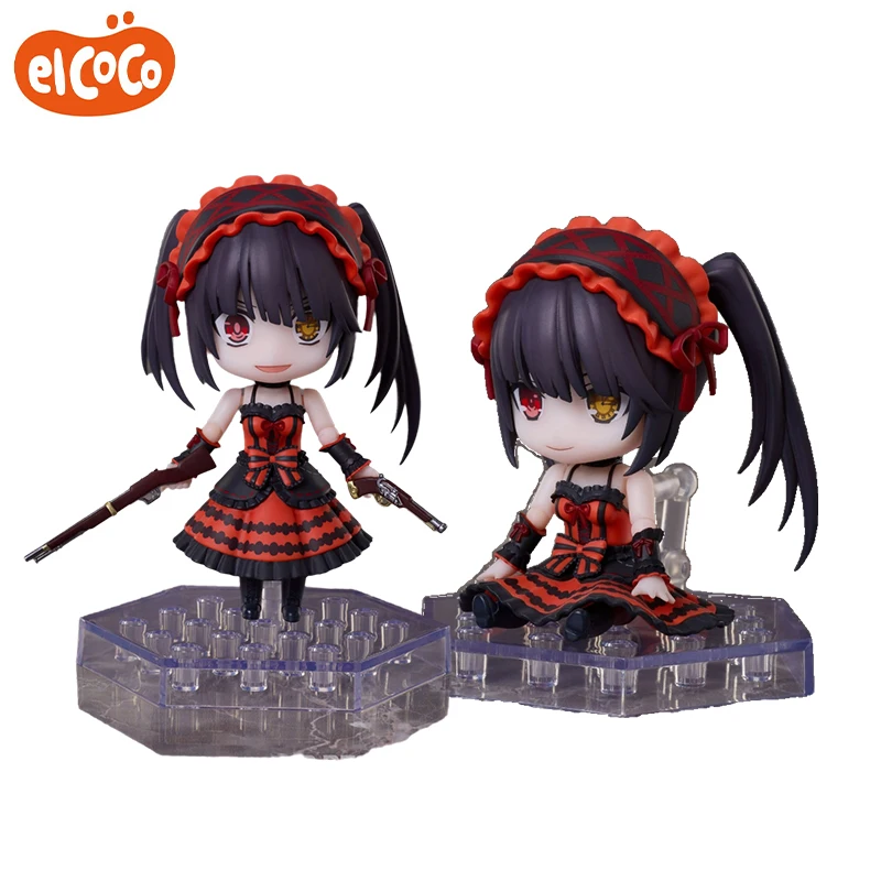 

В наличии оригинальная фигурка elCOCO DFORM+ DATE ALIVE IV Kurumi Tokisaki ПВХ, аниме-фигурка, модель, коллекция, орнамент, игрушка в подарок