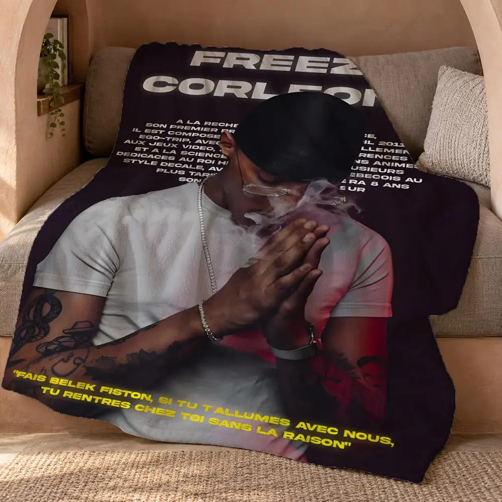 Freeze Corleone Throw Double Sided Flannel Throw Blanket Soft Travel Camping Sofa Bed Home