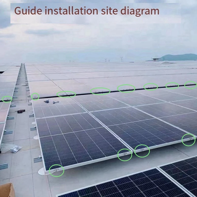 100PCS Photovoltaic Panel Drainage Buckle Surface Plate Solar Panel Water Drain Clip For Solar Panel Draining 35Mm