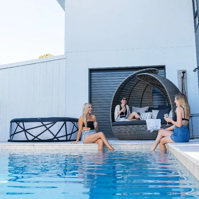 

Outdoor Inflatable Hot Spring Bath Bath Pool Household Thermostatic Bath Jacuzzi 185cm Suitable for 6 people
