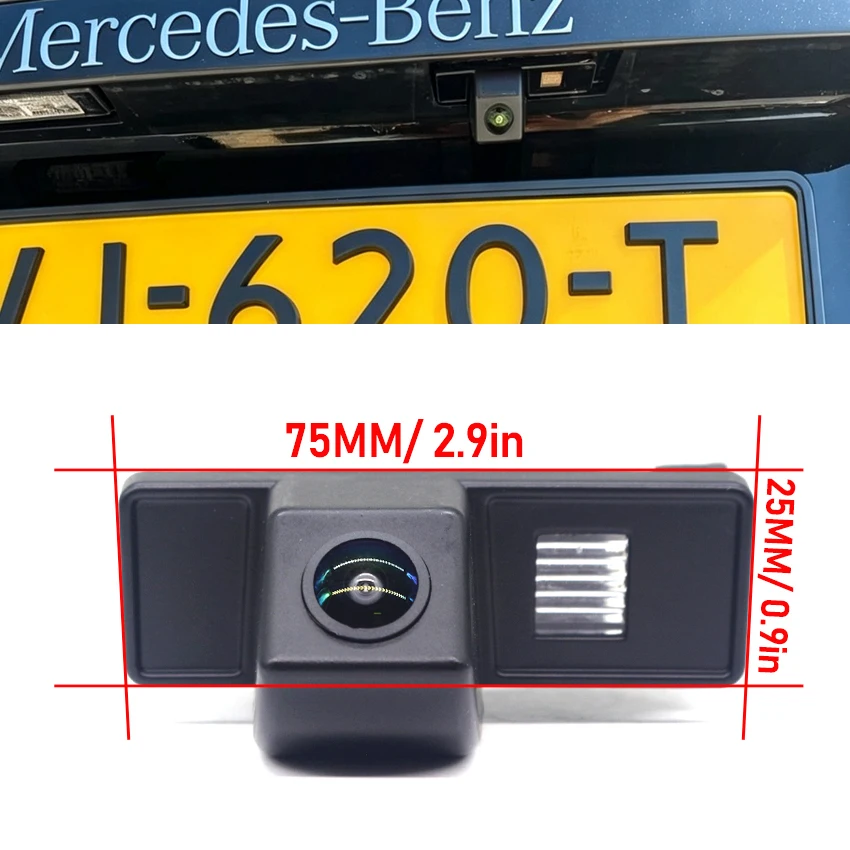 For Mercedes Benz B Class Vito W639 Viano Sprinter Vehicle Plate Car Rear View Camera HD 1080P 170 Degree Reverse Car Camera