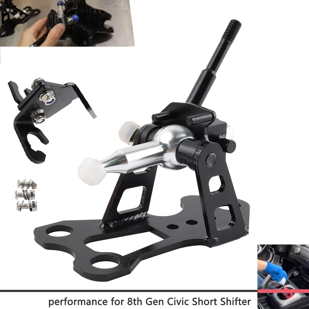 MT 6 Speed K20 K20Z3 Short Shifter Box Kit for Honda Civic Si FG FA 8th Gen 2006-2011 FD2 FN2 Cable Models