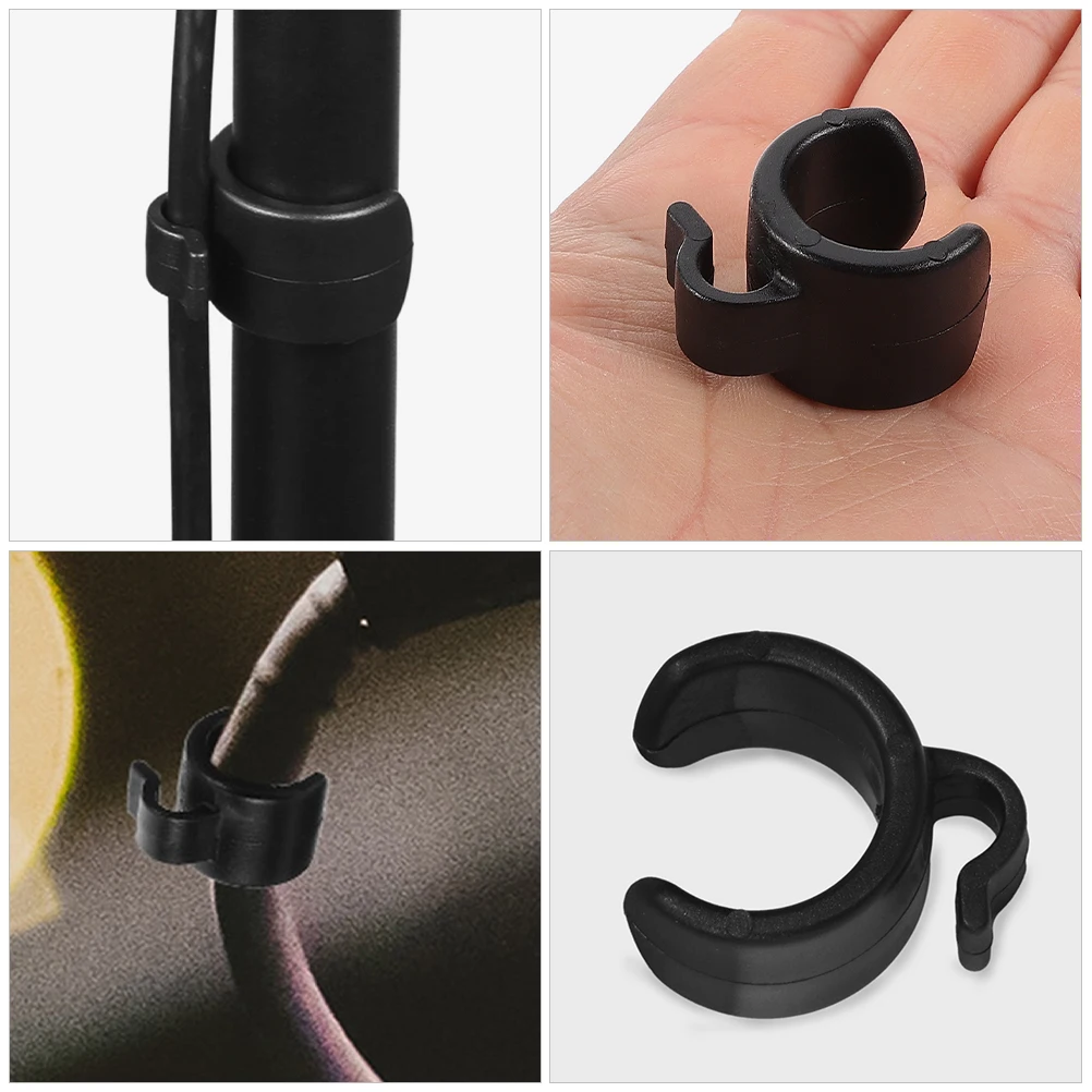 

25 Pcs Microphone Stand Cable Clips for Desk Cables Clamp Flexible Holder Plastic Arm Clamps Cord Management