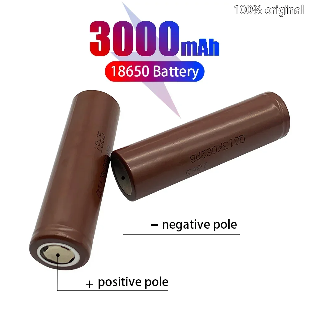 New 100% 18650 3000mAh rechargeable battery 18650 3,6v charging 20a, maximum 35A