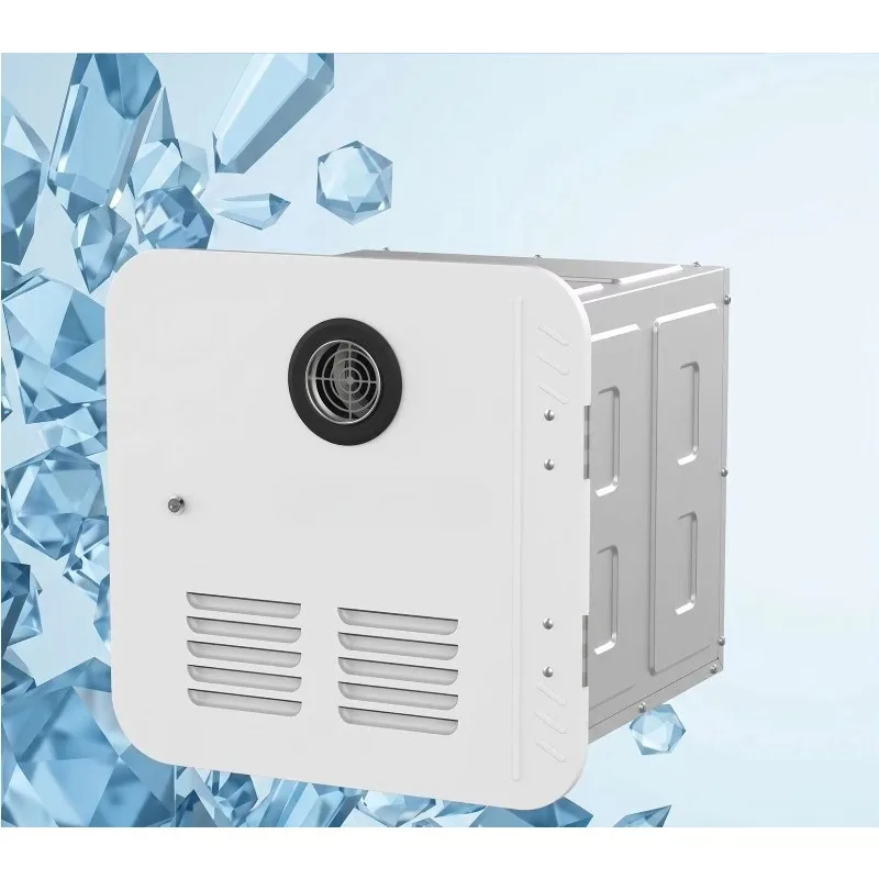 RV instant gas water heater with front outlet for expedition trailers and cabins
