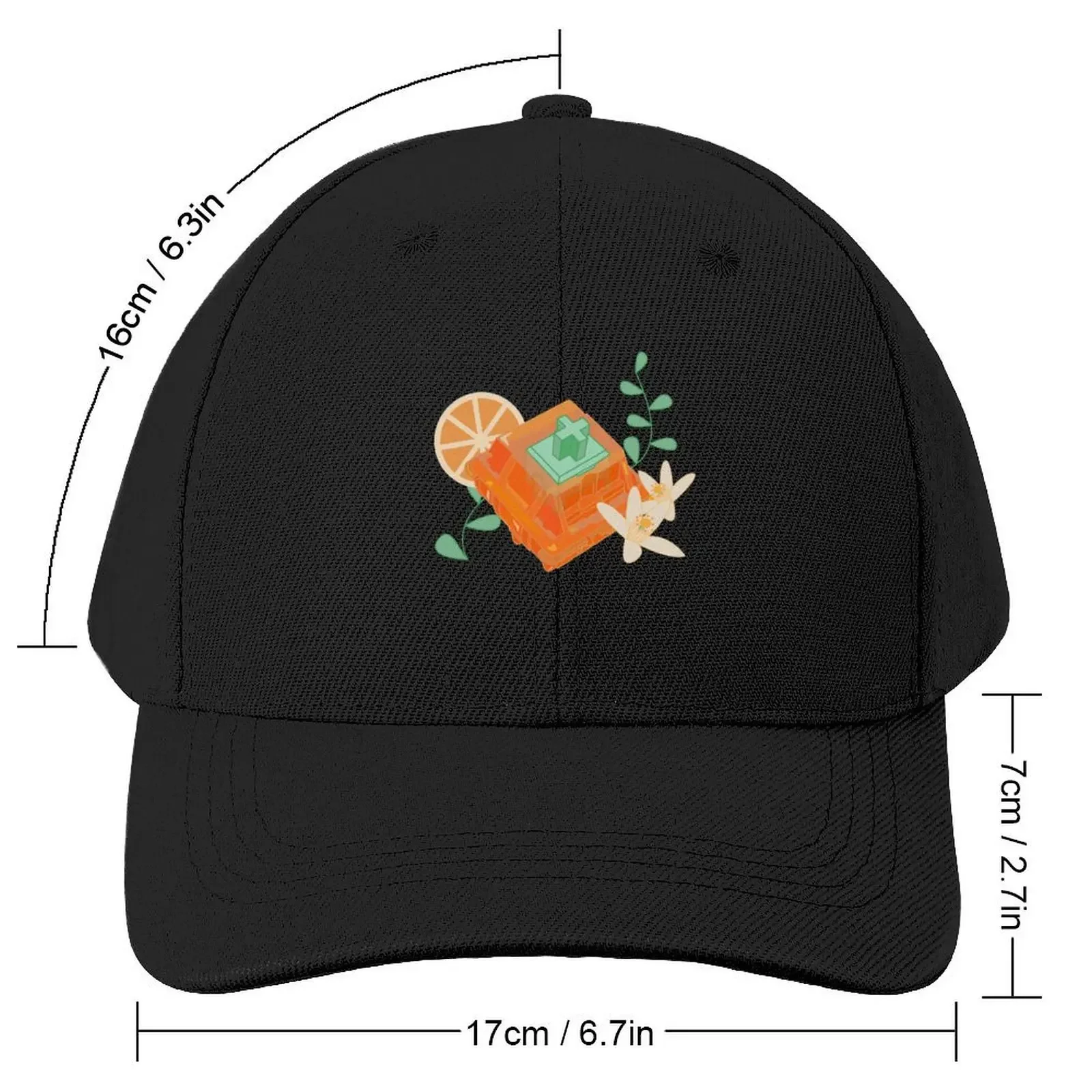 Tangerine Mechanical Linear Switch Baseball Cap Hat Beach custom Hat black dad hat Hats For Men Women's