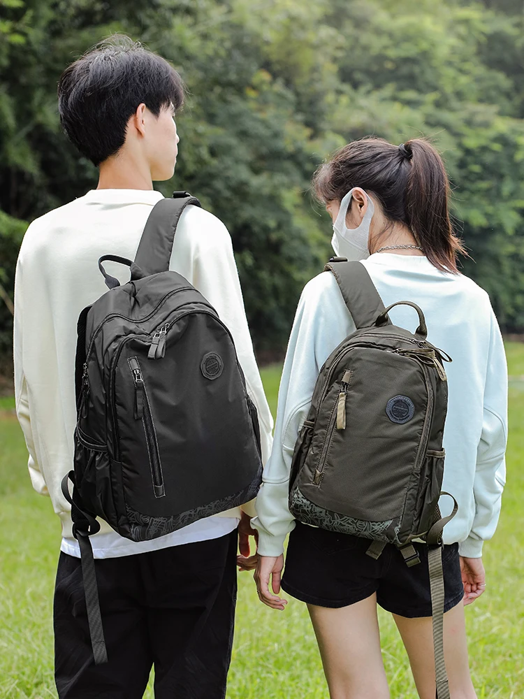 Fouvor 2024 New Women Backpack Large Capacity Fashion Oxford Computer Student Bag Zipper Travel Canvas Bags School Bags 2535