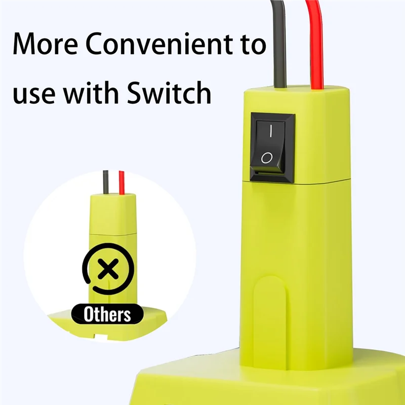 ABAC-Cables de puente de batería de litio de 18V para Ryobi, Cable de alimentación de 8AWG, Cable de alimentación de arranque con interruptor