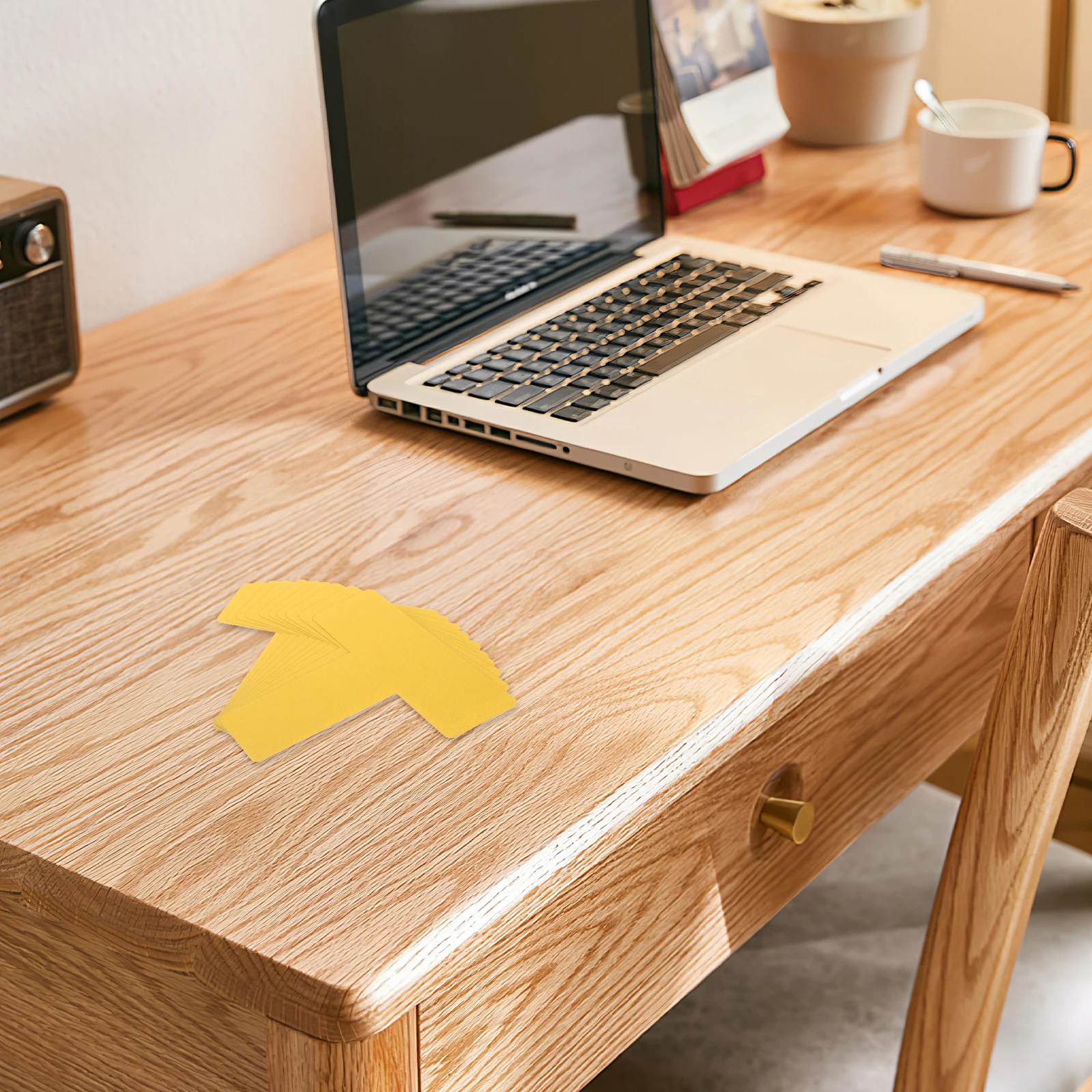 10pcs Positioning Stickers Black Round Labels Efficient ganization Dual Corner Floor Marker Self Adhesive PVC Material