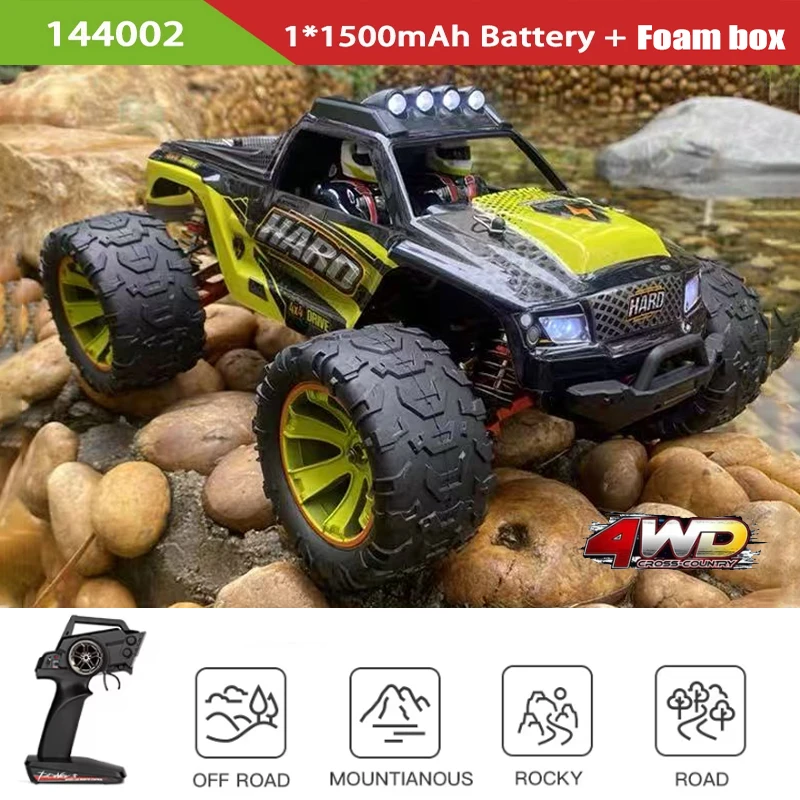 Wltoys 144002 1/14 Electric Four Wheel RC Car Desert Off Road High Speed Racing Adult  Remote Control  Model Toys Kids Toys