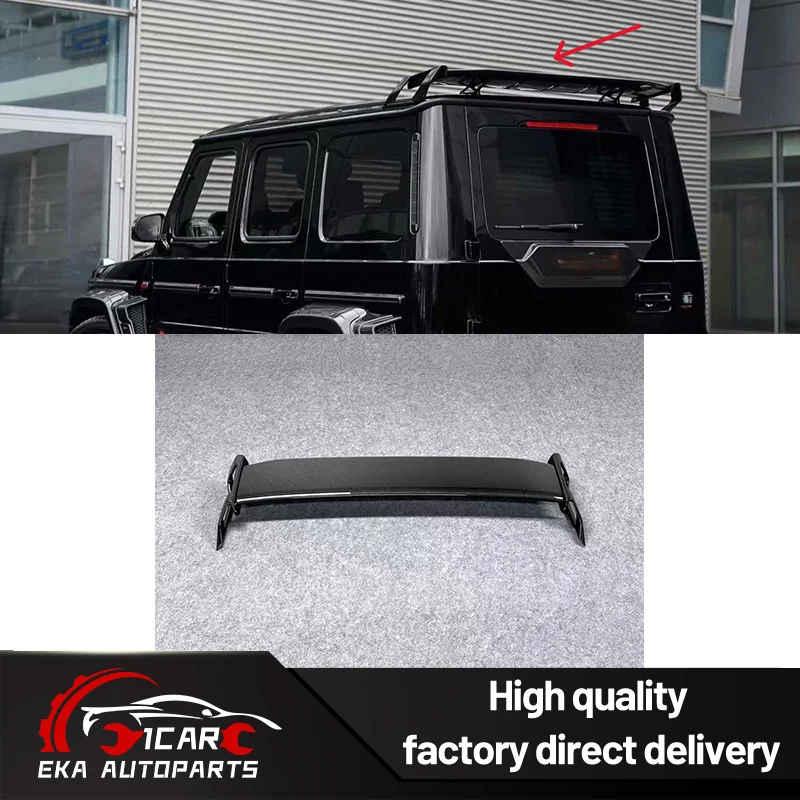 2026 G900 Rocket Style Dry Carbon Fiber Roof Spoiler for Mercedes G-Class W464 W465 G63 G500 1:1 OEM Fit Rear Wing No Drilling