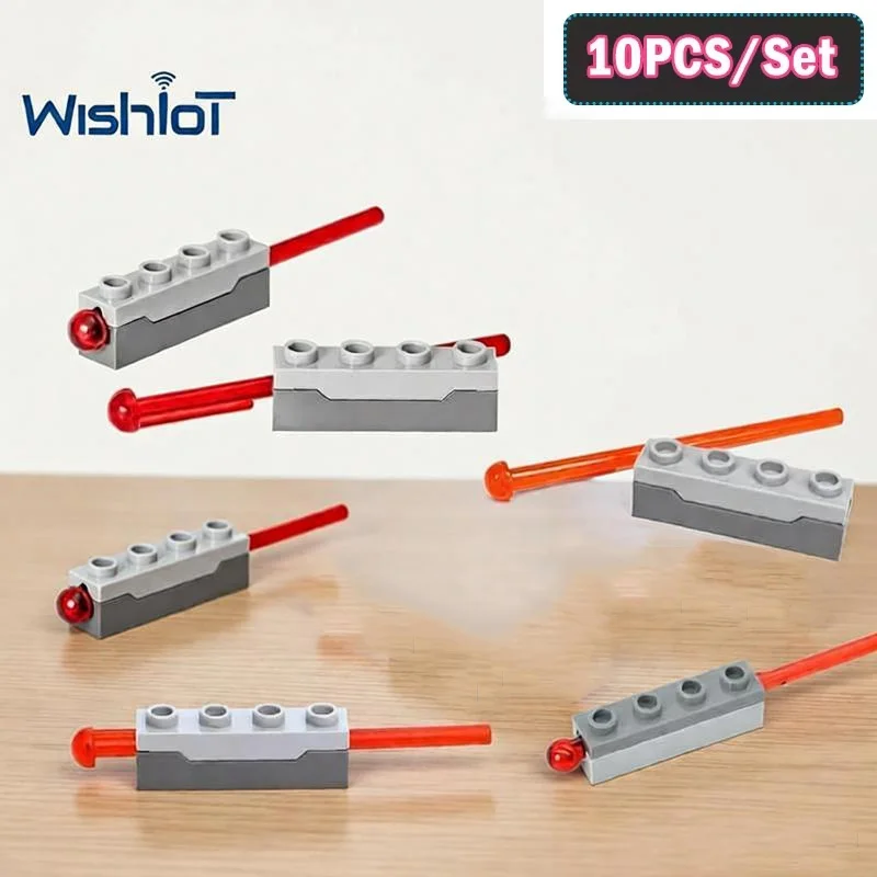 

10PCS/Set Launcher +Bullets Model Building Blocks Parts 15301 15303 Modified Shooter Game Assembled Puzzle MOC Bricks DIY Toys