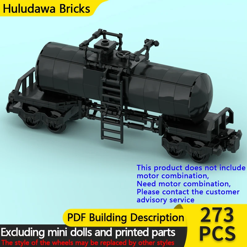 

City Car Model MOC Building Bricks Railway Tanker Train Car Modular Technology Children Holiday Gifts Assemble Toys Suit