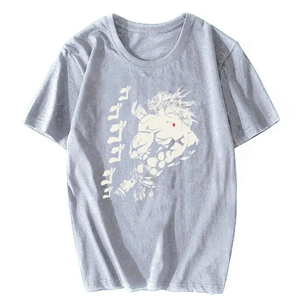 Dio Brando Jojos Bizarre Adventure T Shirt Men Clothing Pure Cotton T-Shirt Joestar Anime Kujo Blood Otaku Crusaders Top 72441