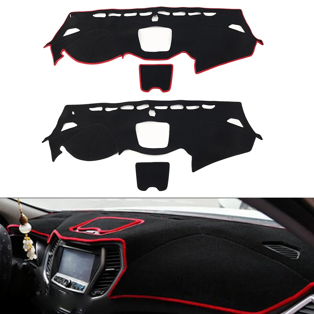 LHD Dash Mat Dashboard Cover For Hyundai Santa Fe Sport 2013 2014 2015 2016 2017 2018